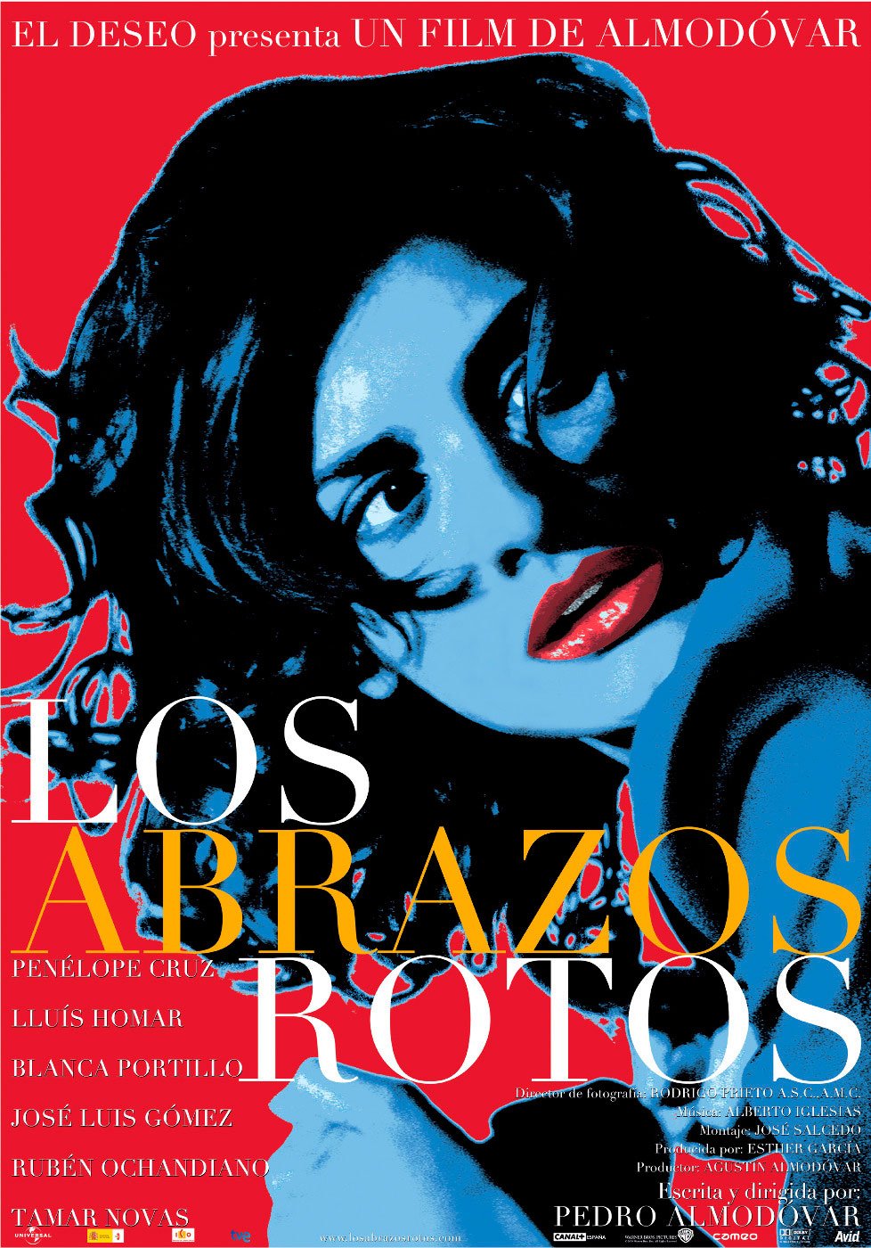 Los abrazos rotos - cartel
