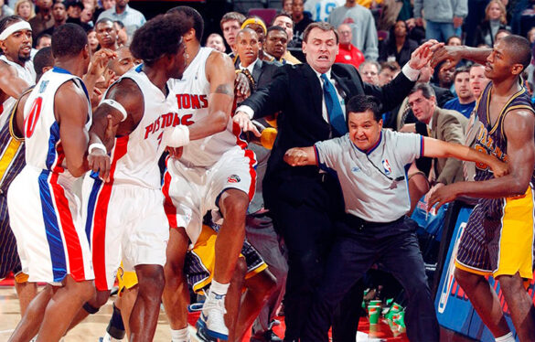 Batalla campal en la NBA