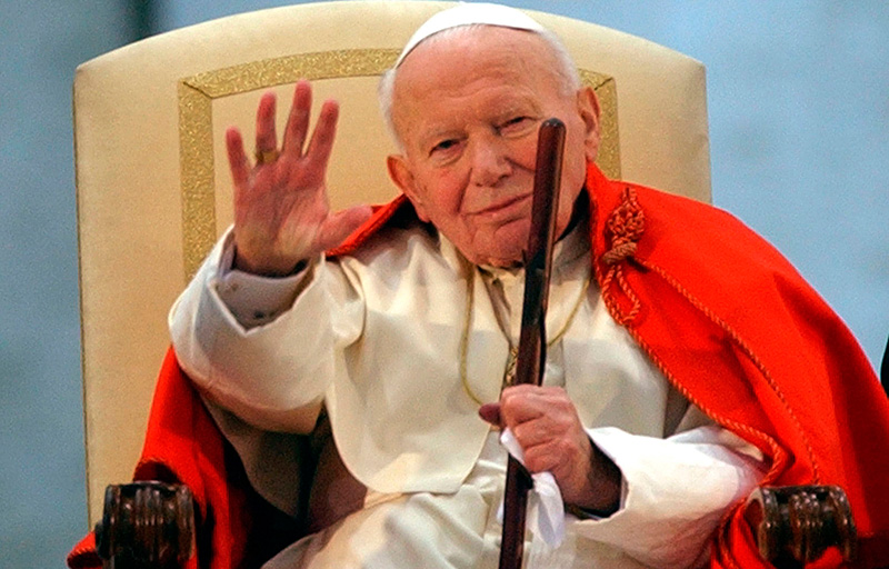 La espichó el Papa Juan Pablo II
