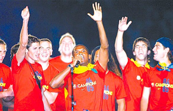 Samuel Eto’o y su celebración provocadora