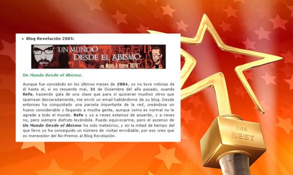 Blog Revelación 2005: No-Premio de Adultolescente