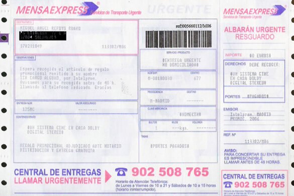 Sensacional regalo: Basura postal