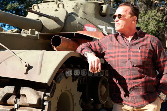 Schwarzenegger y su tanque apisonador