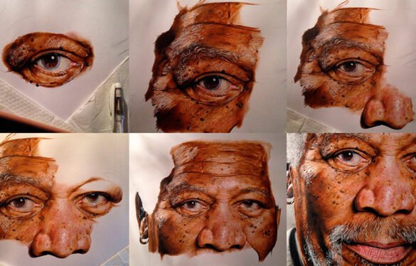 Las pinturas hiperrealistas de un artista adolescente